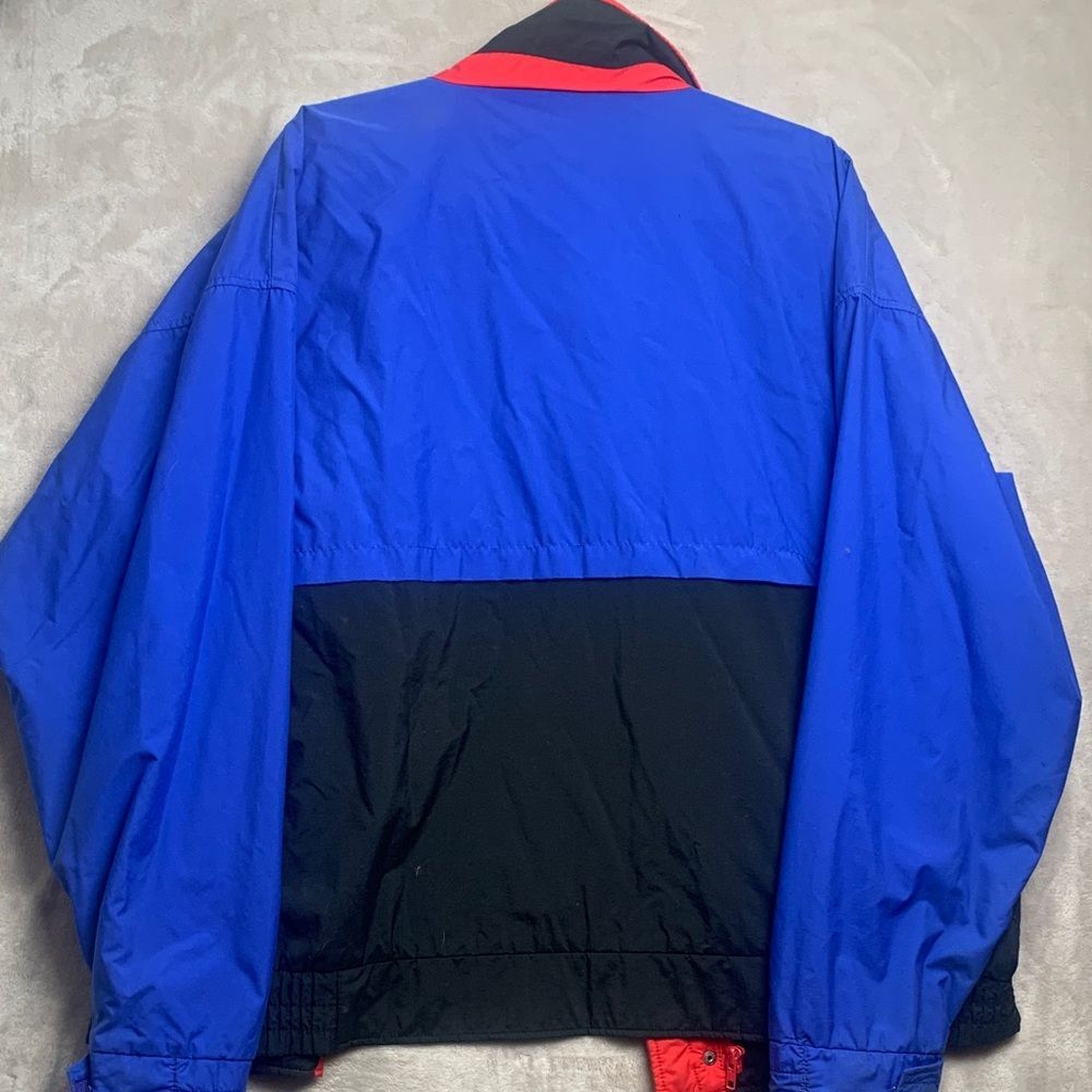 WOOLRICH | LARGE Men CASUAL LIGHTWEIGHT JACKET | COLOR BLOCK RED ROYAL BLUE 1604 - Picture 12 of 16